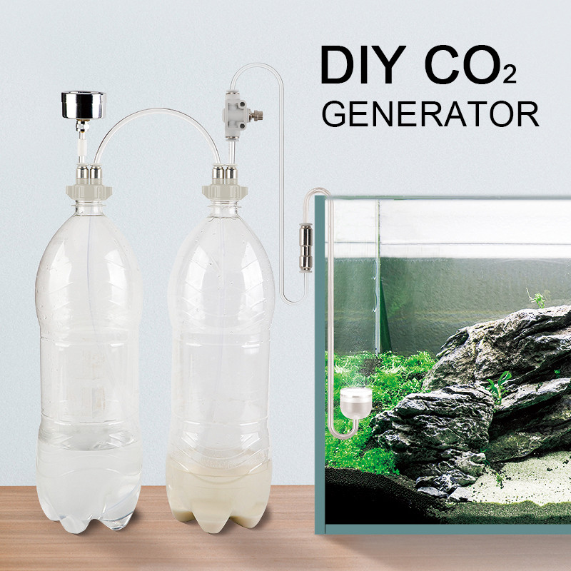 Planted Aquarium Tank Kit - Generator CO2 DIY do akwarium roślinnego,