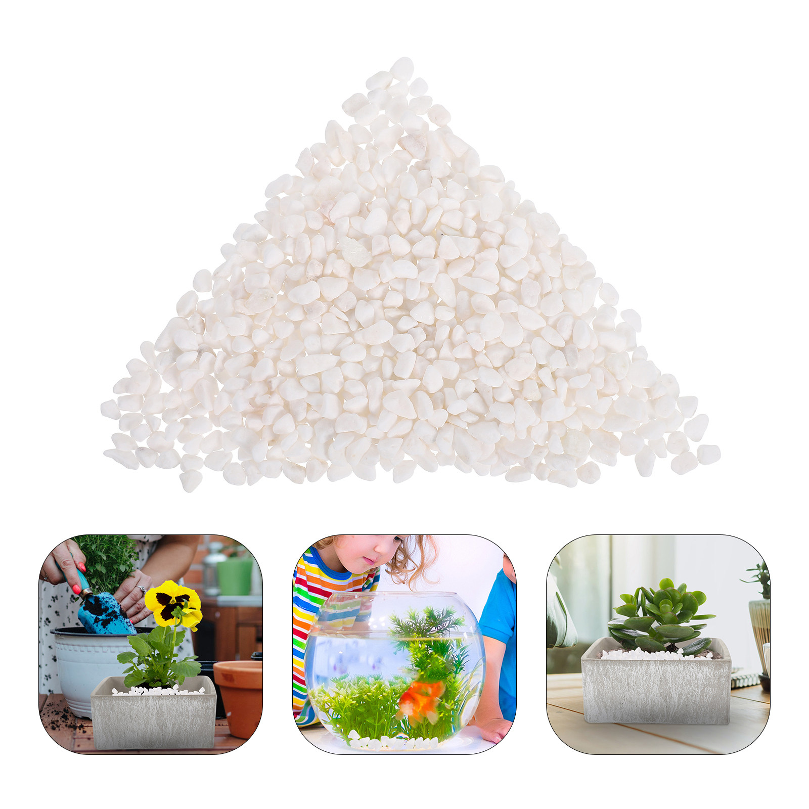 Aquarium Plant Gravel - Naturalny żwir, kamienie dekoracyjne, 250 g,