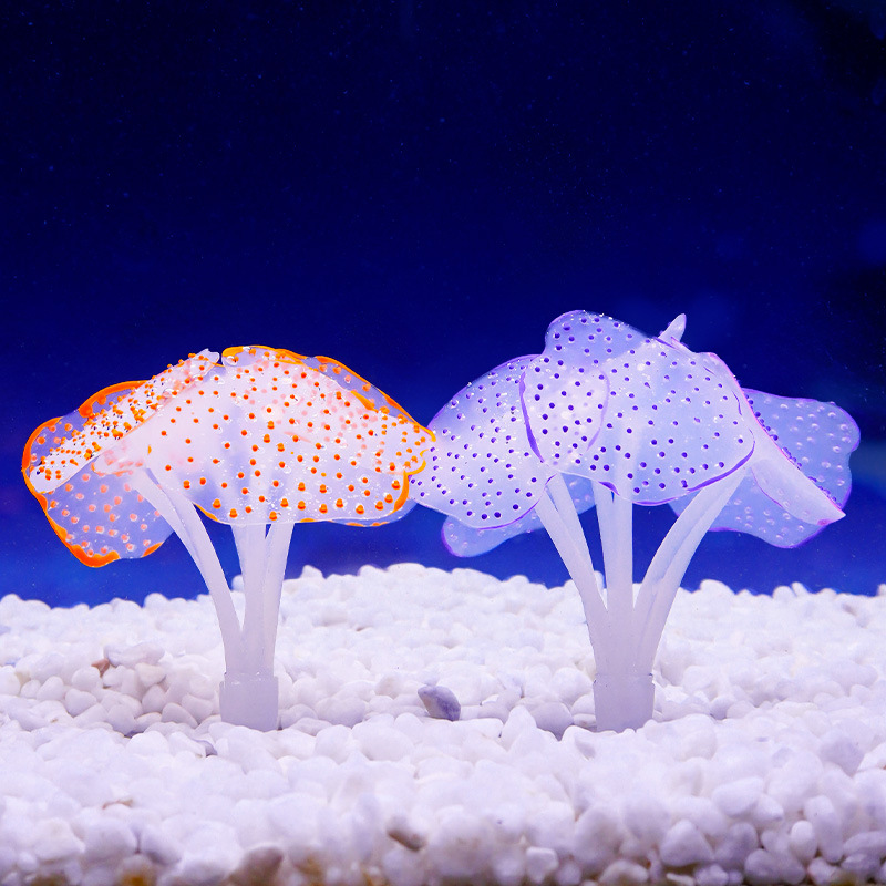 Aquarium Plant Gel - Silikonowa ozdoba akwariowa w kształcie koralowca,