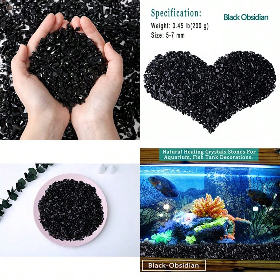 Naturalne czarne obsydianowe k – Aquarium Plant Gravel recenzja i cena