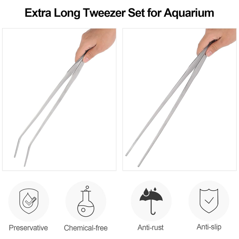 Pęseta akwariowa ze stali nier – Planted Aquarium Tips recenzja i cena