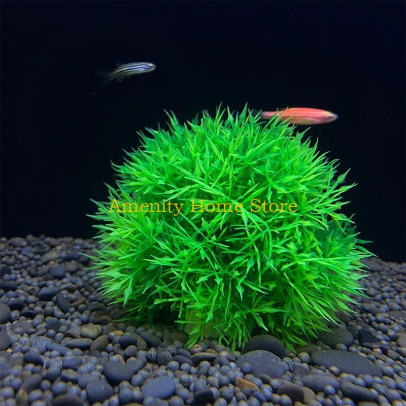 F26C Zielony sztuczny Marimo d – Aquarium Plant Roots recenzja i cena