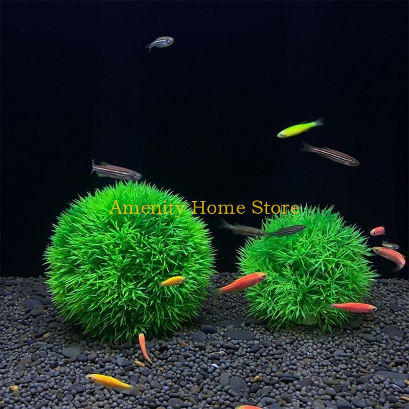 F26C Zielony sztuczny Marimo d – Aquarium Plant Roots recenzja i cena